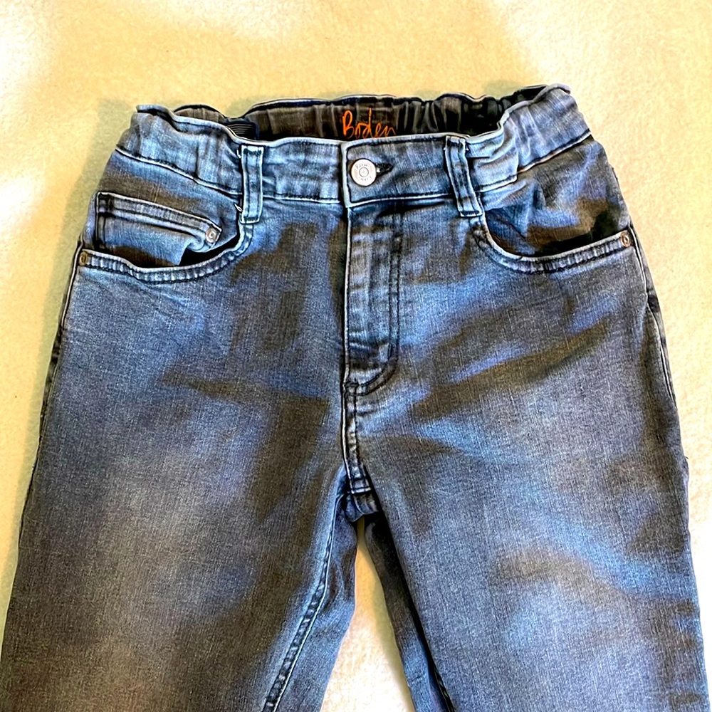 Mini Boden black straight-legged stretch jeans size 12